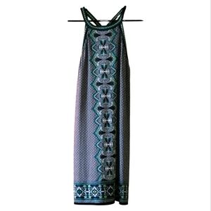 So CUTE!!! Max Studio Women’s Blue and Green Medallion Print Dress NEW